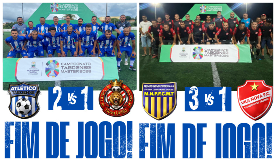 Atlético Taboense e Mundo Novo vencem semifinais e vão decidir o título pela segunda vez consecutiva